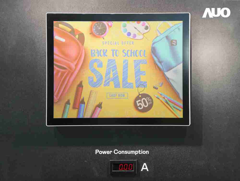 银河集团展示胆固醇液晶超低耗能户外全彩显示器，，，，ChLC（胆固醇液晶）以双稳态技术使静态显示零功耗，，，，具省电、、高彩度、、、、环保的特性，，，还整合软硬件系统解决方案，，，，可透过单一云端平台管理